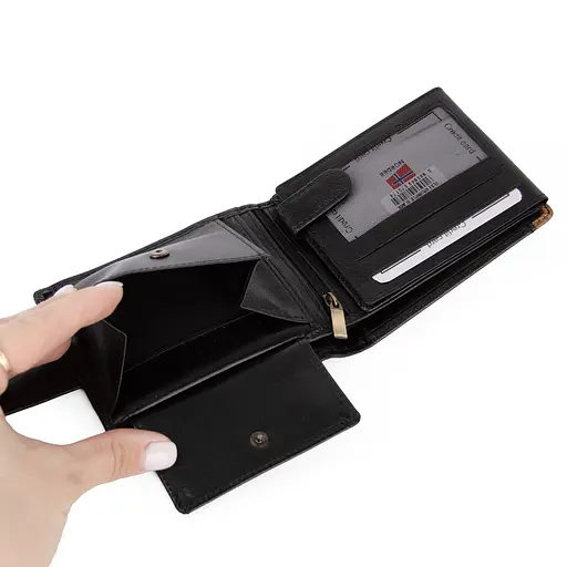 Гаманець чоловічий шкіряний Nordee REINN 992L чорний - фото 6