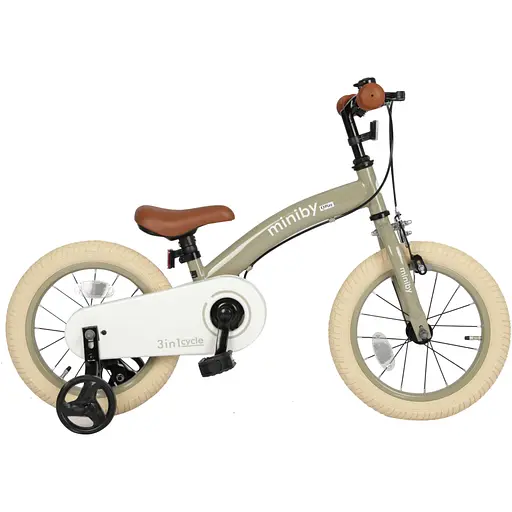 Велосипед-биговел Qplay Miniby 3в1 14" Grey-Green (CB01MiniBy14GreyGreen) - фото 4