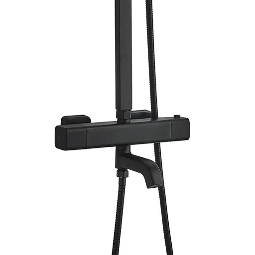 Душова система Globus Lux Termostatic Q VAN-GLQ-0041T-BB, Чорний матовий - фото 2