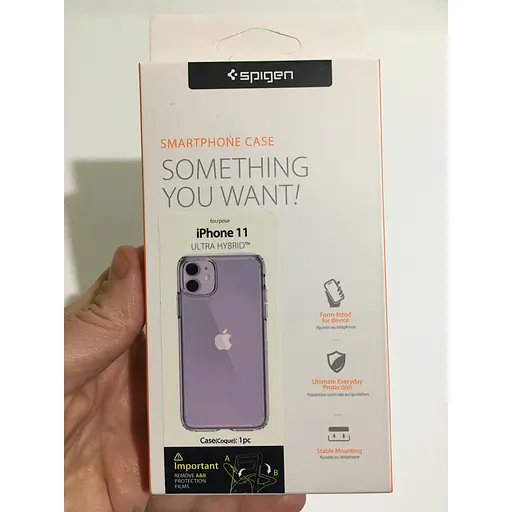 Прозрачный противоударный чехол Spigen Ultra Hybrid Crystal для iPhone 11 (6.1") Clear 076CS27185 - фото 3