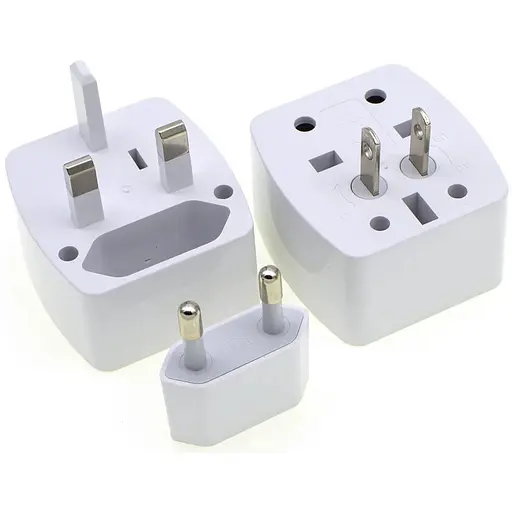 Туристичний дорожній мережевий перехідник 2E адаптер на USA EU розетки - фото 1