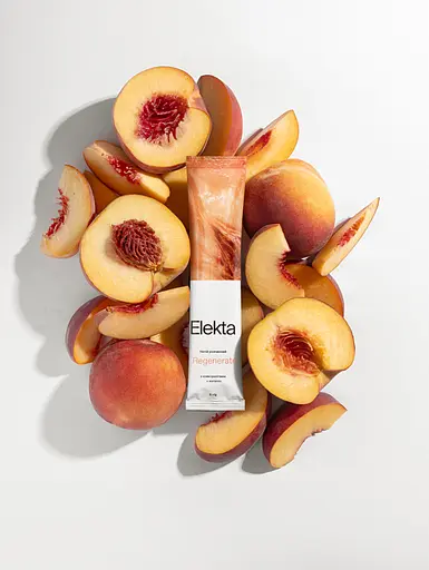 Напій розчинний з електролітами з екстрактом чорного чаю та колагеном зі смаком персика Regenerate Elekta 5 г - фото 3