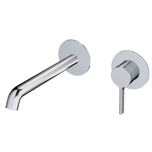 Змішувач для умивальника TOPAZ MODERNO TMD-33235-H78A вбудований у стіну хромований для ванної кімнати з керамічним картриджем