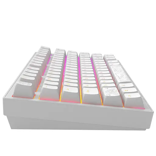 Клавиатура Dark Project ALU81 Terra Nostra PBT RGB Mech G3MS Moonstone White (DPKB_NOSTRA_81_ANSI_WHITE_UA) - фото 7