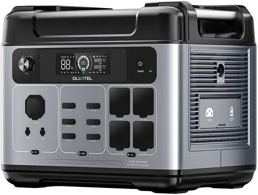 Портативна автономна зарядна станція Oukitel P2001E Plus 2400Вт 2048Вт/год LiFePO4 - фото 2