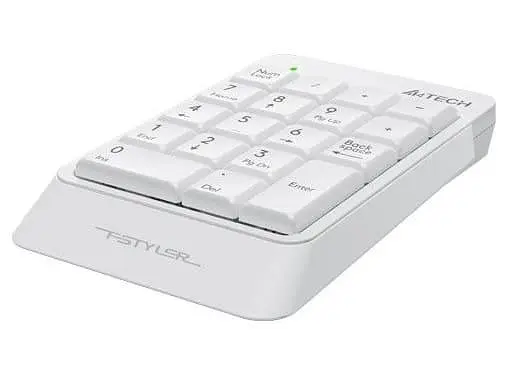 Клавіатура A4Tech Fstyler FK13P USB White (Numpad) (FK13P (White)) - фото 4