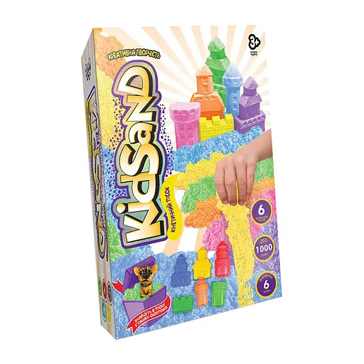 Набор творчества Кинетический песок Kidsand, коробка, 1000 г, укр/рус, Danko Toys - фото 6