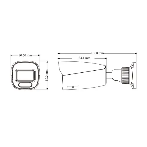IP-видеокамера 4Mp TVT TD-9442C4(PE/WR2) Full Color f=2.8mm с микрофоном (77-00441) - фото 2