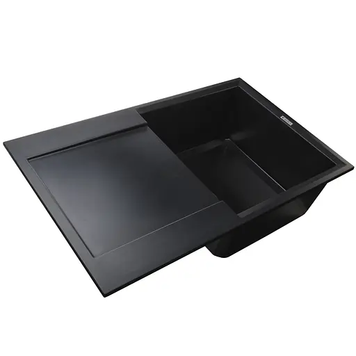 Гранитная мойка Mira KONIA черный для кухни устойчива к царапинам и химическим средствам - фото 2