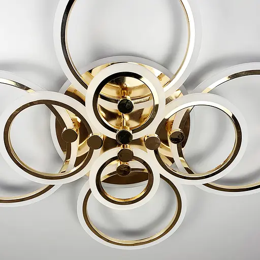 Светодиодная люстра Senta на 8 колец в золотом корпусе Line.F A 2374/8 RGB GD - фото 7