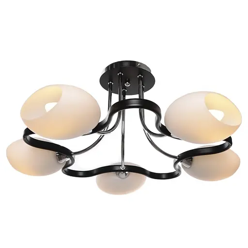 Люстра потолочная Brille классическая E14 60W CHR (BR-373C/5)