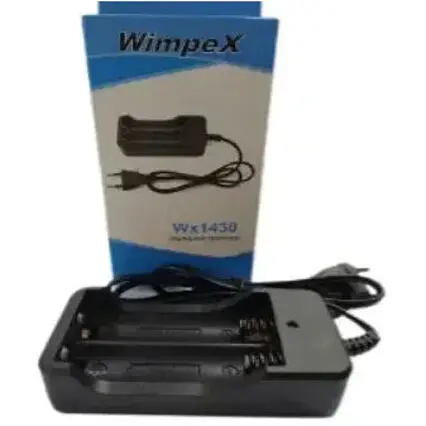 Мережевий зарядний пристрій Wimpex WX1430 для двох акумуляторів 18650 - фото 1