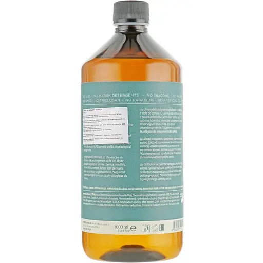Шампунь от выпадения Emmebi Italia Natural Solution Hair Loss Remedy Shampoo 1000 мл - фото 2