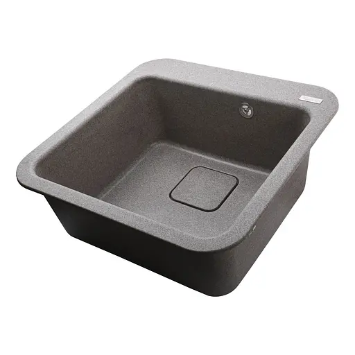 Гранітна мийка Globus Lux Barbora мокко 510x510 мм, Сірий - фото 7