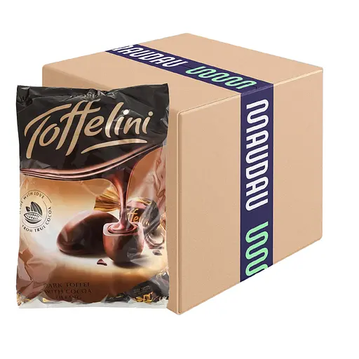 Цукерки Roshen Toffelini з какао-начинкою 1 кг