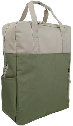 Легкая сумка - рюкзак LS два в одном 15L бежевая с оливковым sum0028841 - фото 2