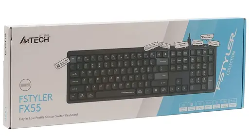 Клавіатура A4Tech A4-Tech Fstyler FX55 (Black) (FX55 (Black)) - фото 7