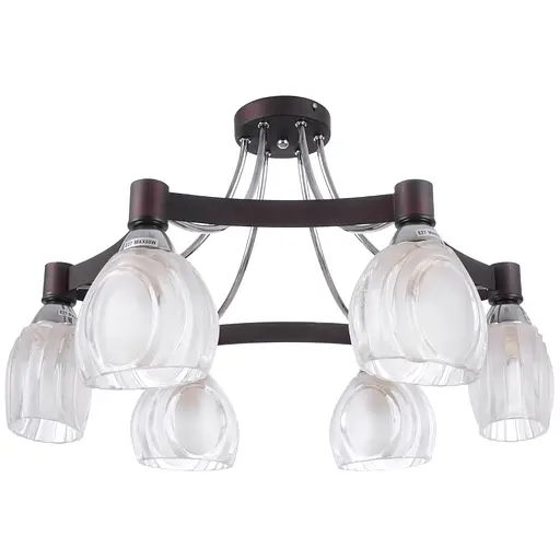 Люстра потолочная Brille E27 60W BR (LK-249C/6)