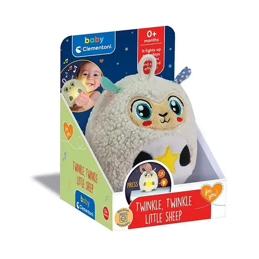 Мягкая музыкальная игрушка-ночник Clementoni Сияй, маленькая овца (17499) - фото 3