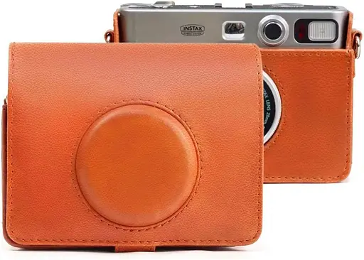 Чехол для фотокамер моментальной печати Fujifilm Instax Mini Evo Case Brown [87581] - фото 2