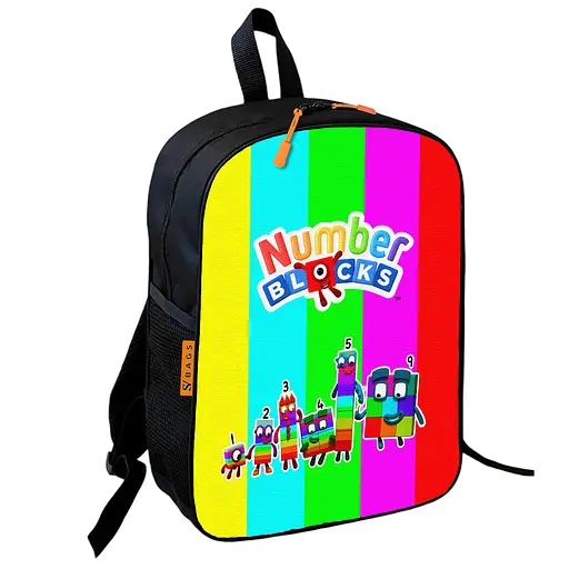 Рюкзак школьный детский 36х27см Numberblocks для девочки, мальчика (00861)
