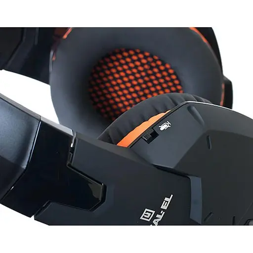 Наушники REAL-EL GDX-7700 SURROUND 7.1 black-orange - фото 5