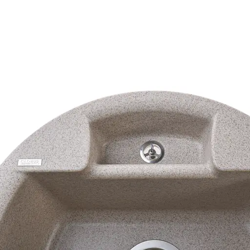 Гранитная мойка Globus Lux Guron миндаль 480 мм А0008, Терра - фото 4