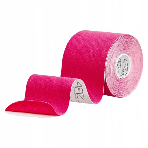 Лента кинезиологическая (кинезио тейп) 4FIZJO 7.5 см x 5 м 4FJ0547 Pink (P-5907739318893) - фото 1