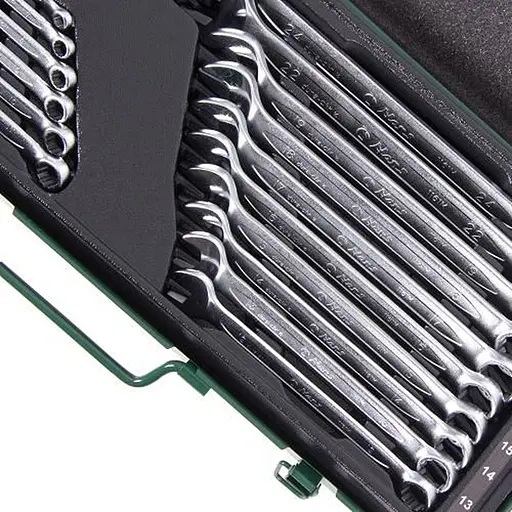 Набор ключей Hans комбинированных 6-24 мм 16 предметов (16616MI) - фото 3