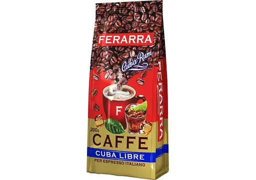 Кофе Ferarra Caffe Cuba Libre в зернах 200 г (ящик 10 шт) - фото 1