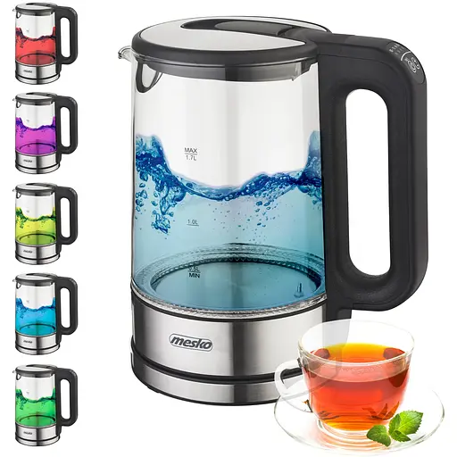 Электрочайник Mesko MS 1301 black 1850-2200 Вт 1.7 л - фото 8