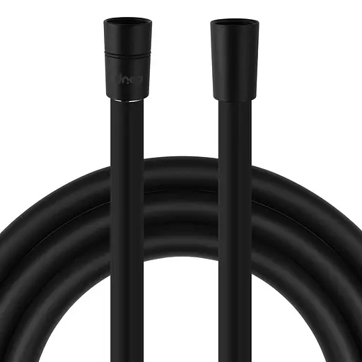 Шланг для душа 200 см Drop SH-H200-BP силиконовый - Двойной Анти-Твист, черный матовый