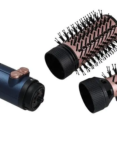 Фен-щетка IPARAH P-269R мультистайлер 2-в-1 для сушки и укладки волос, керамическое покрытие, 3 режима работы, синяя - фото 5