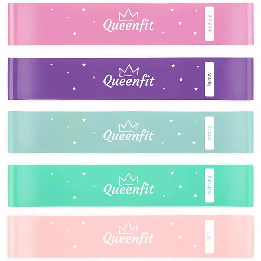 Набор резинок для фитнеса Queenfit 0,5-30кг Q-66436