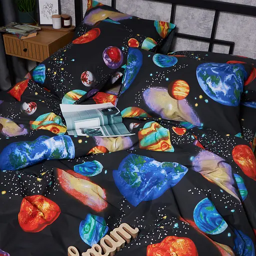 Комплект постельного белья Moon&Star Бязь Gold Люкс Universe Magic семейный 160х220х2 наволочки 4х70х70 - фото 8