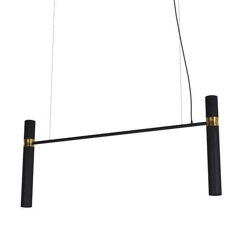 Люстра Tube chandelier, PikArt арт. 5299 Золотий/чорний 120 см - фото 1