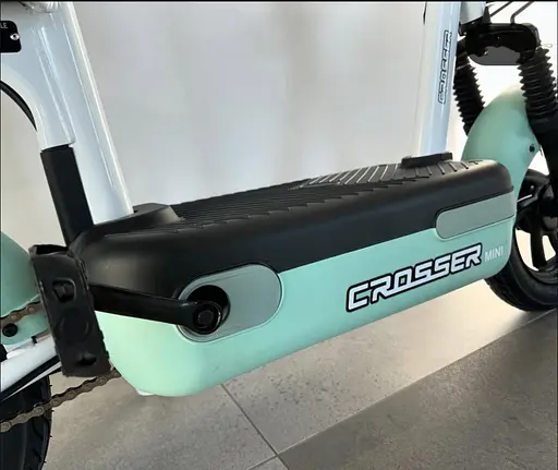 Электроскутер двухместный Crosser Mini+Pas-система зеленый - фото 7