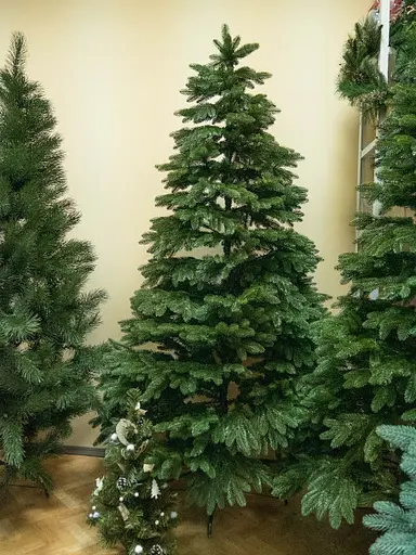 Штучна пухнаста ялинка Преміум (висота 1.50 м) лита (Зелена) - фото 7