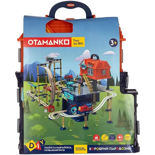 Игровой набор Otamanko Храбрый Паровозик трюковая железная дорога 207 деталей - фото 11