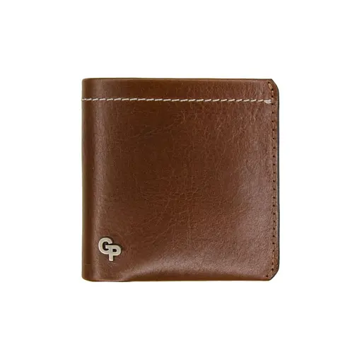 Мужской кожаный кошелек Grande Pelle 10х10х2 см acs0029266 - фото 1