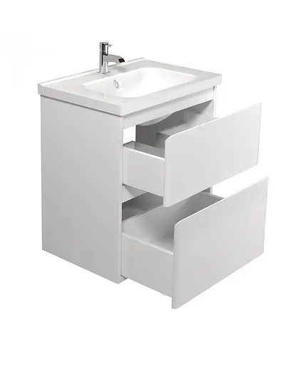 Тумба Мойдодир Палермо 60-U в ванну з умивальником Creavit ID-60 Білий - фото 2