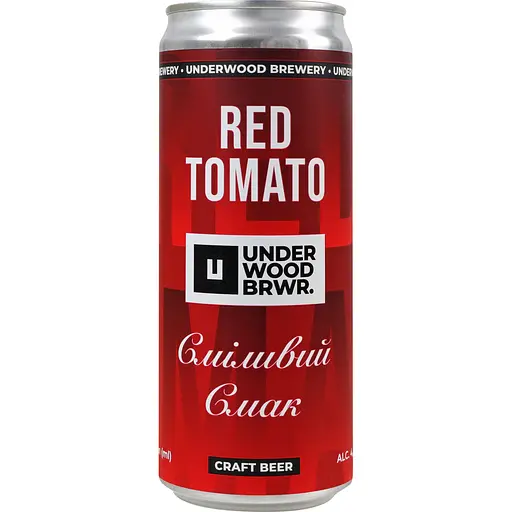 Пиво Underwood Brewery Світле Red Tomato 4.2% 0.33 л з/б - фото 1