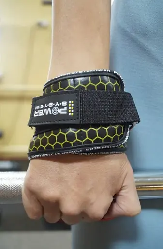 Крюки для тяги на запястье Power System PS-3360 Hooks V2 Black/Yellow L (PS_3360_Black/Yellow L) - фото 3