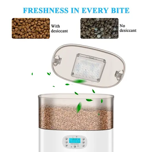 Кормушка для кошек и собак автоматическая Honeyguaridan S56 WiFi 6л Белая - фото 6