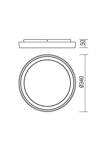 Стельовий світильник BEZEL PL L LED 30W IP54 DG 3000K (RO) (5.1.2) Redo 9184 - фото 2