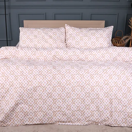 Комплект постільної білизни Ranforce Elite MIRSON Abstract Beige 110х140см (2200013164920) - фото 1