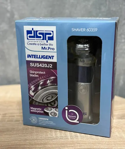 Професійна електробритва DSP Mr.Pro Shaver 60359 з технологією SenselQ та лезами SkinProtect - фото 7