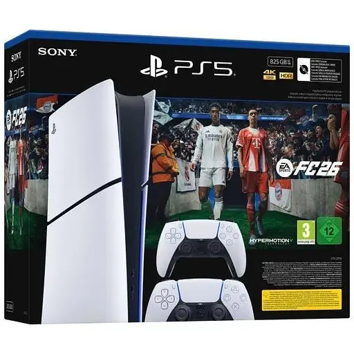 Ігрова консоль Sony PlayStation 5 Slim Digital Edition EA SPORTS FC 26 Bundle + DualSense (White)