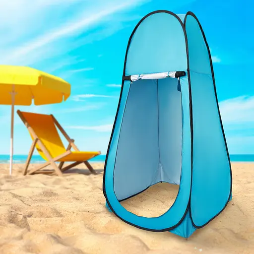 Намет туалет-душ, переодягальня Mountain Goat Pop-Up 200 x 110 x 110 см саморозкладний Sky Blue (P-5905973401456) - фото 9