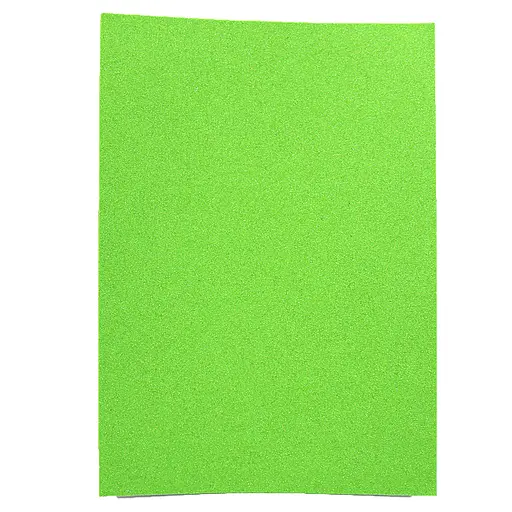 Фоаміран EVA Iridescent HQ, 1.7 мм, Салатовий, з клеєм, А4, 10 аркушів в упаковці